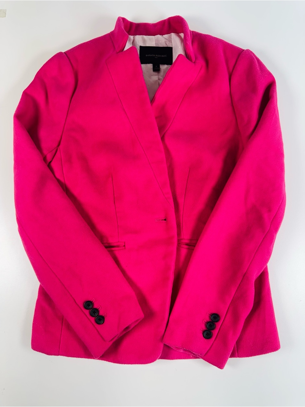 Banana Republic Hot Pink Single-Button Blazer - Picture 4 of 7